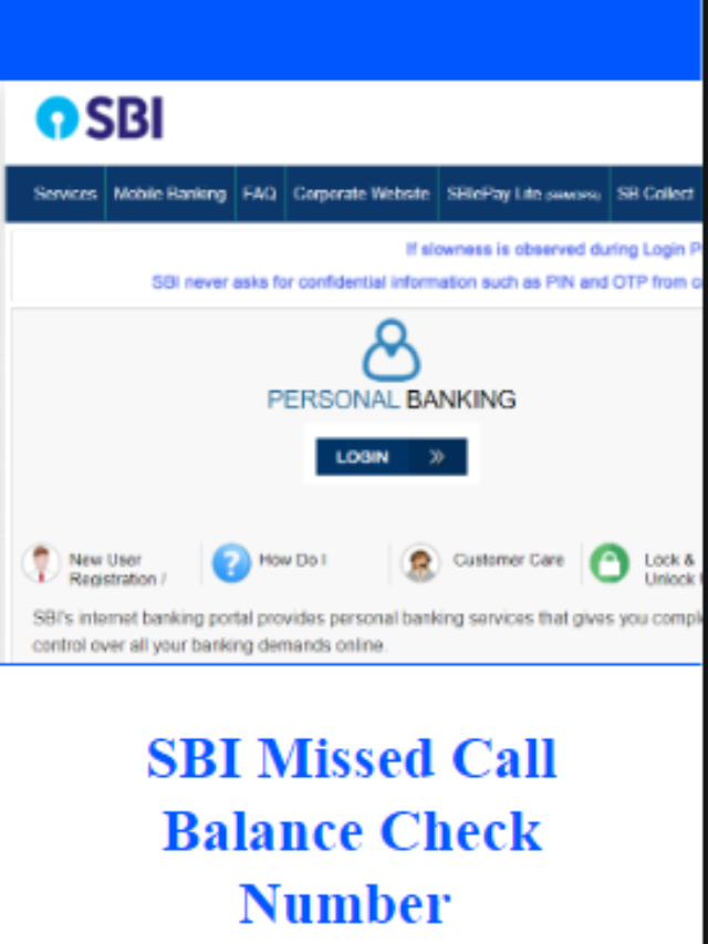 SBI Missed Call Balance Check Number and Registration Process 2022